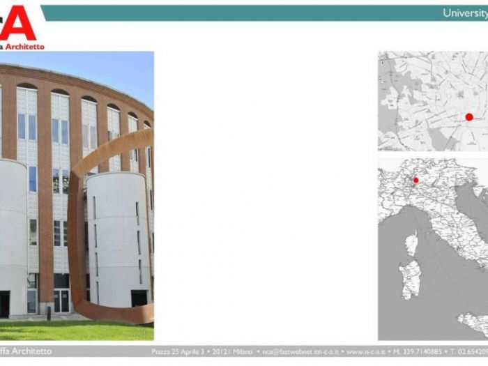 Archisio - Nca Nunzio Carraffa - Progetto Ampliamento universit bocconi milano 1998-1999
