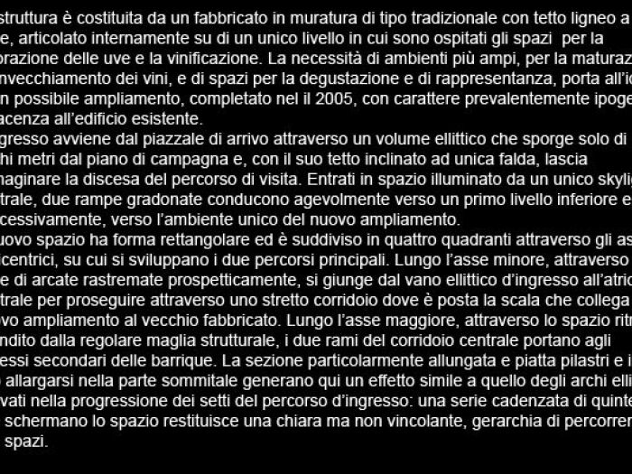 Archisio - Sartogo Architetti Associati - Progetto Castel giocondo cantina ipogea per la marchesi frescobaldi