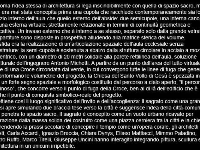 Archisio - Sartogo Architetti Associati - Progetto Chiesa del santo volto di gesu