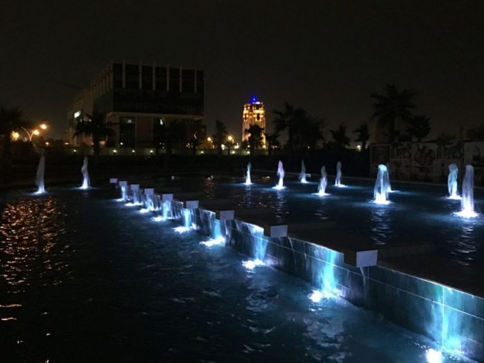 Archisio - Forme Dacqua - Progetto Empire world erbil kurdistan irachenoTre fontane realizzate per il centro multi-funzione empire world