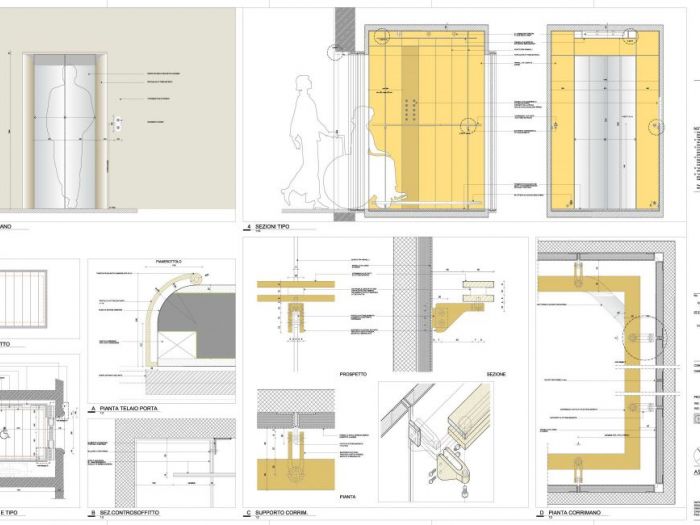 Archisio - Studio Lenzi Associati - Progetto Recupero e ristrutturazione della sala cavalcoli presso la sede della camera di commercio di ravenna