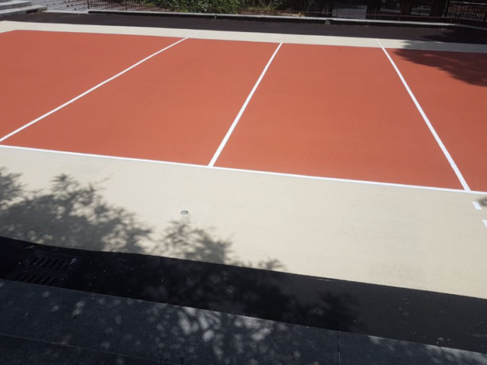 Archisio - Givir Sistemi In Resina Impresa Edile Civile E Industriale - Progetto Soluzioni per impianti sportivi ed aree di gioco parking via giulia - roma sistemi in multistrato sistemi per campi sportivi con supporto in asfalto