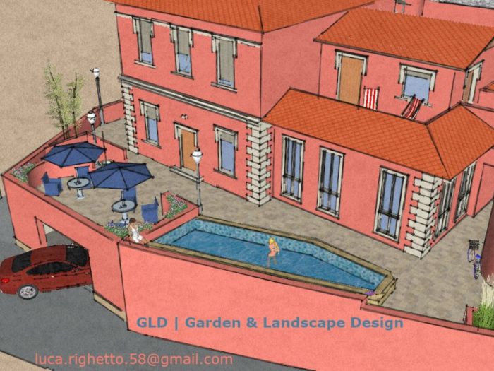 Archisio - Luca Righetto - Progetto Progettazione giardini Lazzurra lontananza