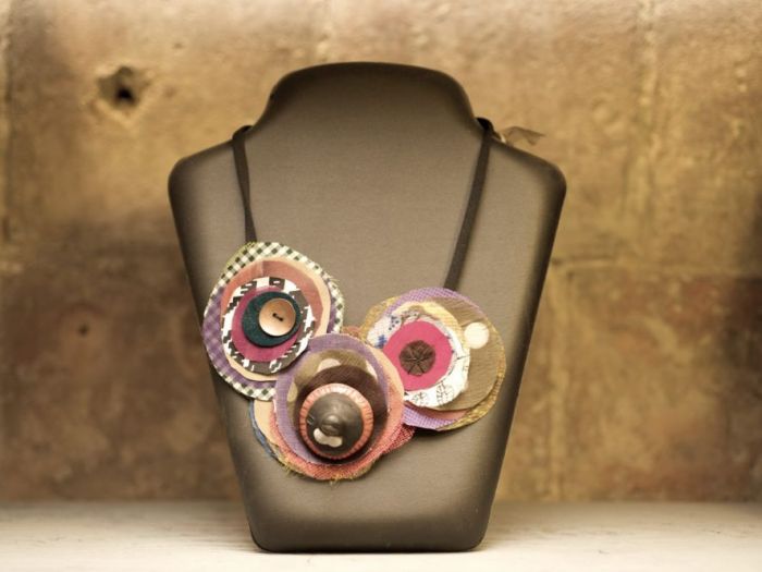 Archisio - Tramare - Progetto Cerchietto-cappello gioielli in tessuto colletti