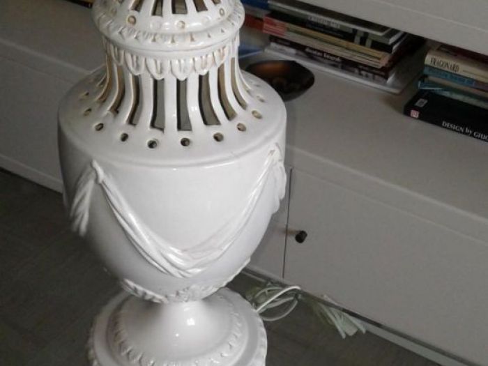 Archisio - Falegnameria Restauro Alaimo - Progetto Restauro lampada in ceramica