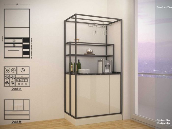 Archisio - Rosa Nozari - Progetto Furniture and object 3d-modeling and rendering