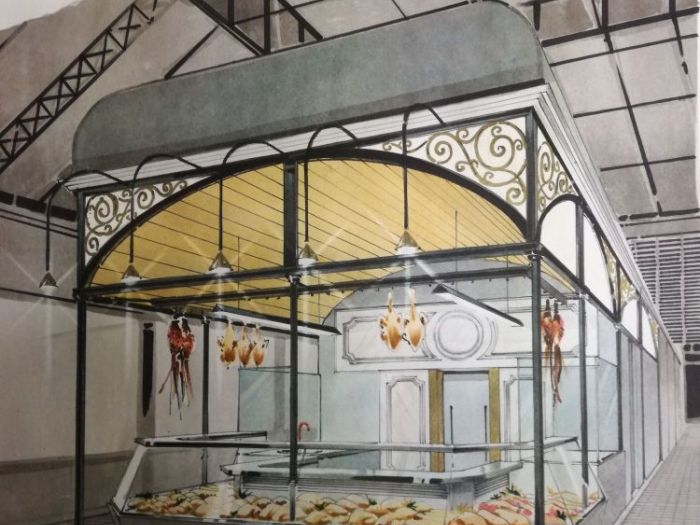 Archisio - Maurizio Moraldi - Progetto Il tempio del polloUn box inossidabile al tempo e alluso nel mercato coperto di santambrogio a firenze