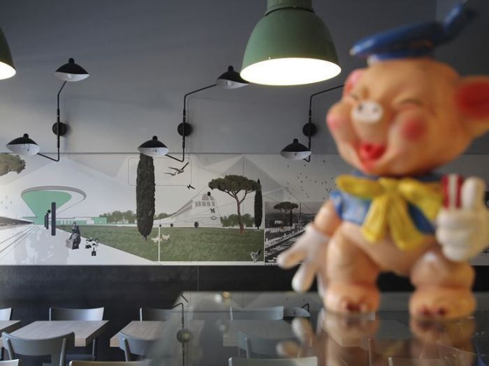 Archisio - Architectural Make Up - Progetto DazizioRestaurant - barArch massimo viti arch francesca amore