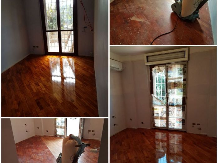 Archisio - Parquettista Roma - Progetto Restauro parquet massello con levigatura e verniciatura