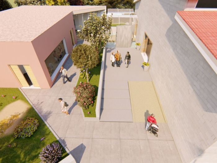 Archisio - Andrea Sorci Natural Living - Progetto Progetto definitivo- ipotesi progetto di ripristino di un capannone a borghetto flaminio rm per la sede museale della fondazione