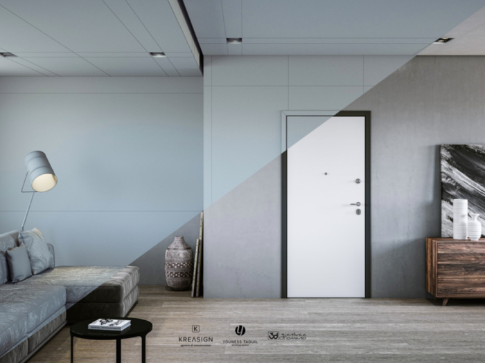 Archisio - 3d Gianluca Romano - Progetto Brochure per lazienda di porte blindate mister shut