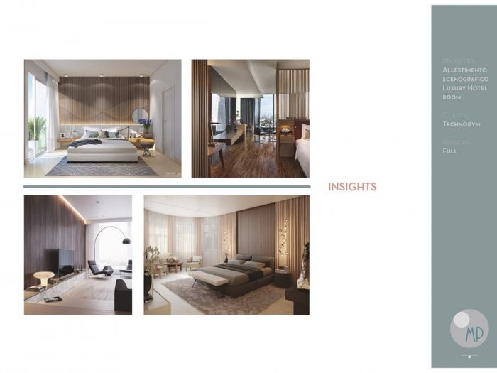 Archisio - Mp Architettura - Progetto Luxury hotel room technogym