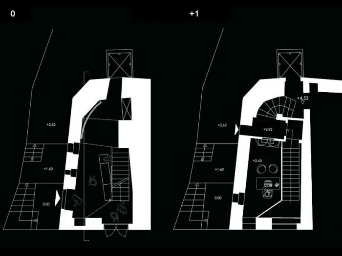 Archisio - Bicuadro - Progetto Centro di documentazione festival dei due mondi casa menotti