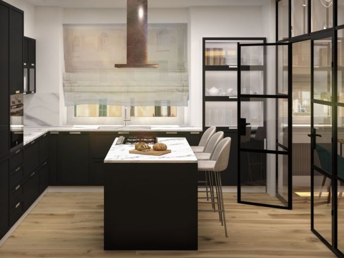 Archisio - Roma Patrizio - Progetto Attico mq120 roma quartiere della vittoria 2020 renderings