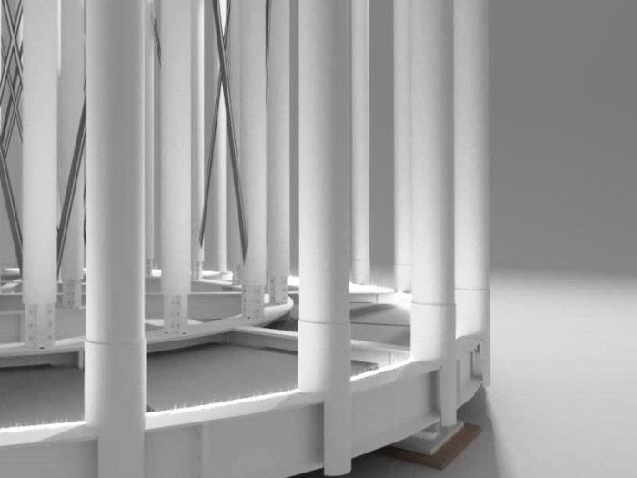 Archisio - Michele Ricupero - Ecoarchitettare Studio - Progetto Concorso chambre valdotaine - albero di natale piazza chanoux - 2 classificato