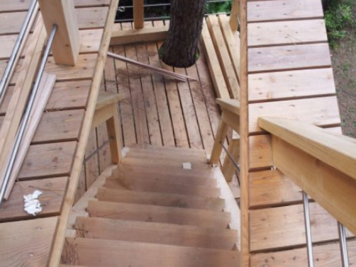 Archisio - Arte Del Legno 86 Snc - Progetto Finestre in massello di lamellare di rovere montate su casa su albero