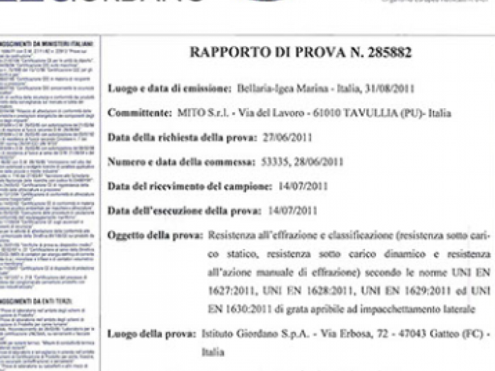 Archisio - Mito srl - Progetto Inferriata blindata riducibile e a scomparsa