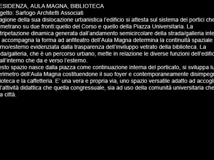 Archisio - Sartogo Architetti Associati - Progetto Nuovo insediamento integrato urbano