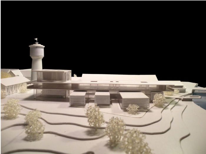 Archisio - Daniele Morgantini - Progetto Concorso tonder townhall competition proposal - nuovo municipio per il comune