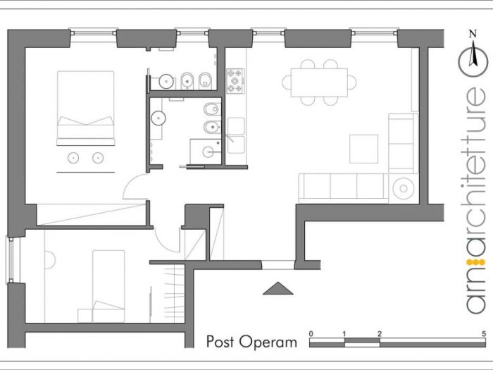 Archisio - Arnia Architetture - Progetto Appartamento a garbatella
