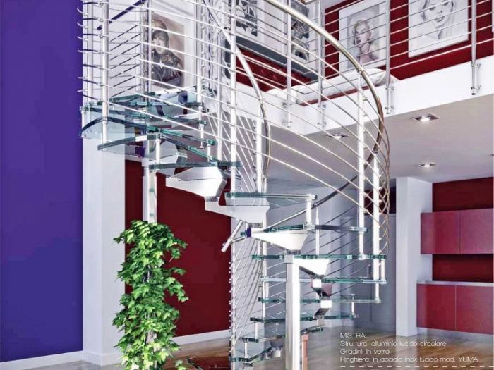 Archisio - Vetreria Artistica Tonazzi - Progetto Scale in vetro e acciaio