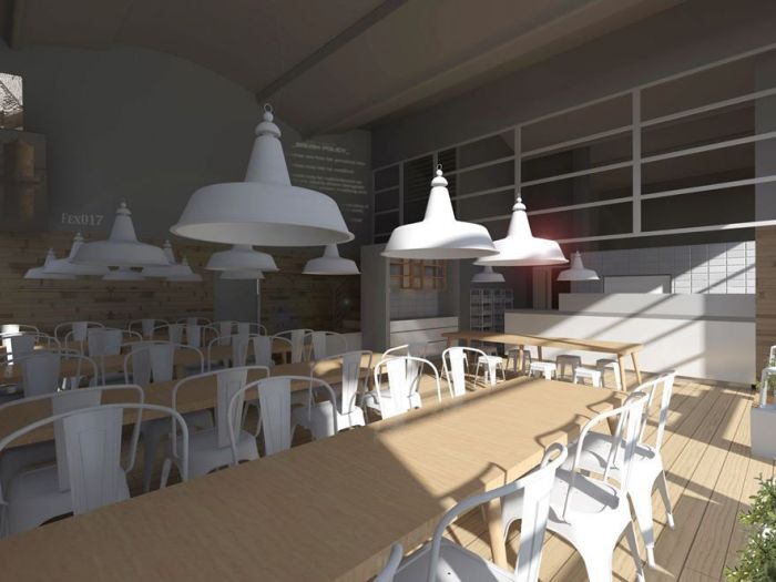 Archisio - Architectural Make Up - Progetto Fish express - guadagnoli - nuovo ristoranteArch massimo viti arch francesca amore