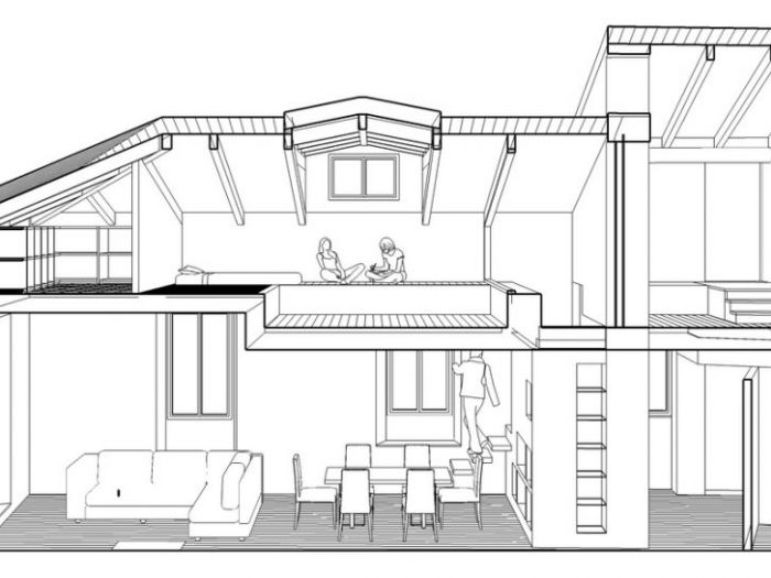 Archisio - Alessandro Eletto - Progetto Baa appartamento con attico