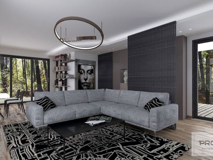 Archisio - Alberto Lapenna - Progetto Progetto di una villa residenziale con studio degli spazidegli arredi e dei corpi illuminanti