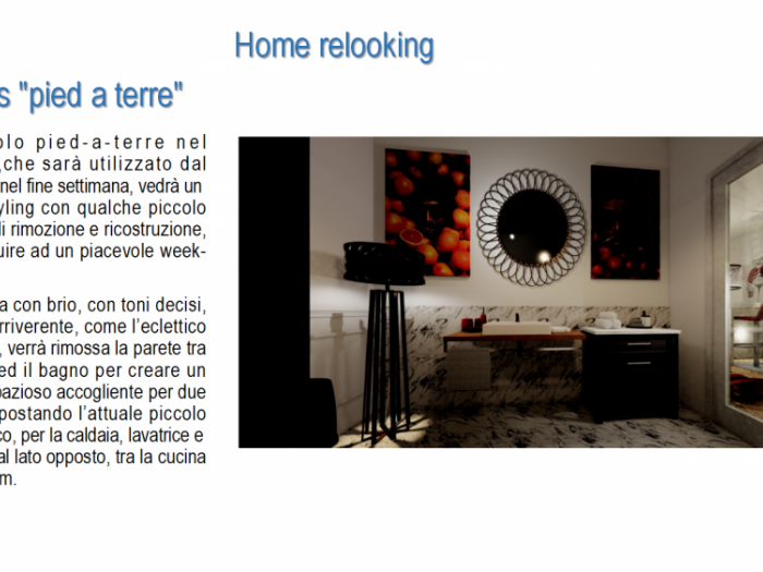 Archisio - Maria Teresa De Luca - Progetto Mans pied a terre