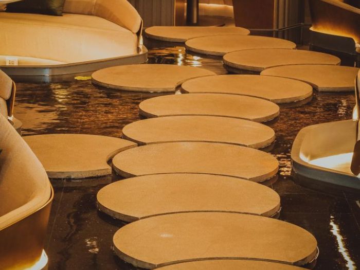 Archisio - Forme Dacqua - Progetto Fontane da interno - ristorante amy sushi