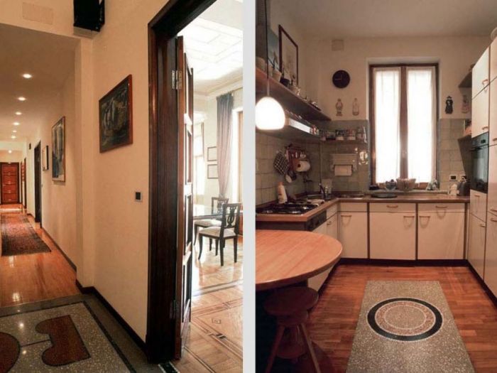 Archisio - Roberto Silvestri - Progetto Pavimenti in parquet e graniglia classica eleganza