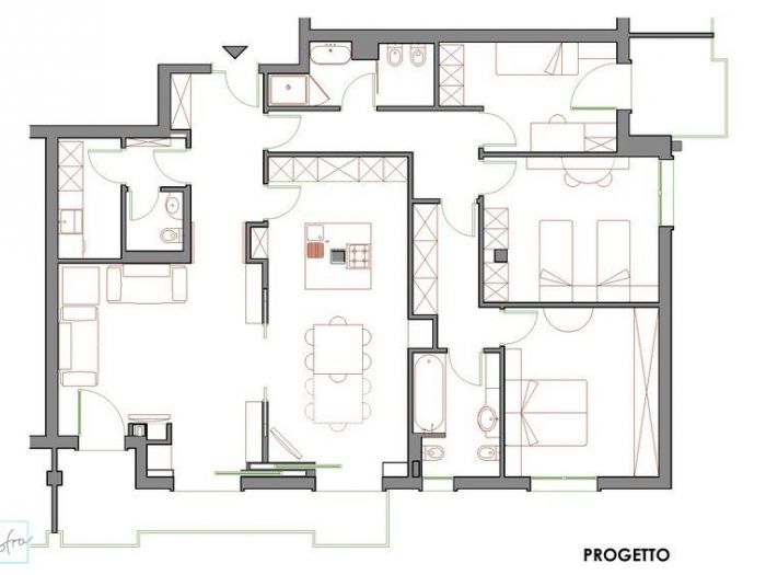 Archisio - Cofra Architettura Design Innovazione - Progetto Redistribuzione degli spazi interni