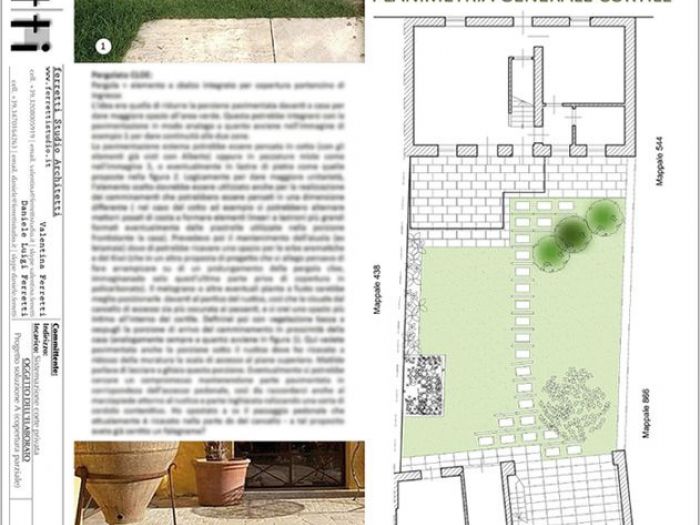 Archisio - Studio Ferretti - Progetto Sistemazione corte privata