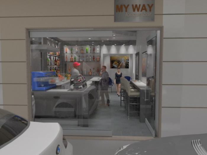 Archisio - Tecnocad Service - Progetto Rendering di lounge bar