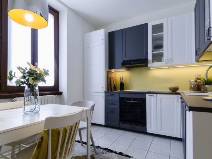 Archisio - Gilardi Interiors On Staging - Progetto Creazione della cucina dalla camera in pi per una nuova gestione degli spazi