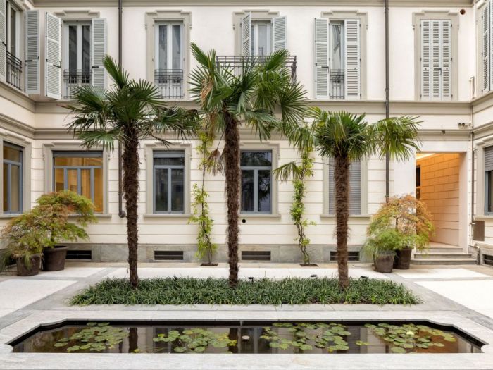 Archisio - Forme Dacqua - Progetto Due water garden per piante acquaticheLatmosfera sospesa tra passato e presente riflessa su due laghetti biologici