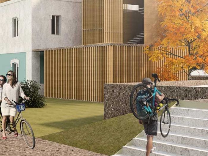 Archisio - Clab Architettura - Progetto Bike stationBorghetto