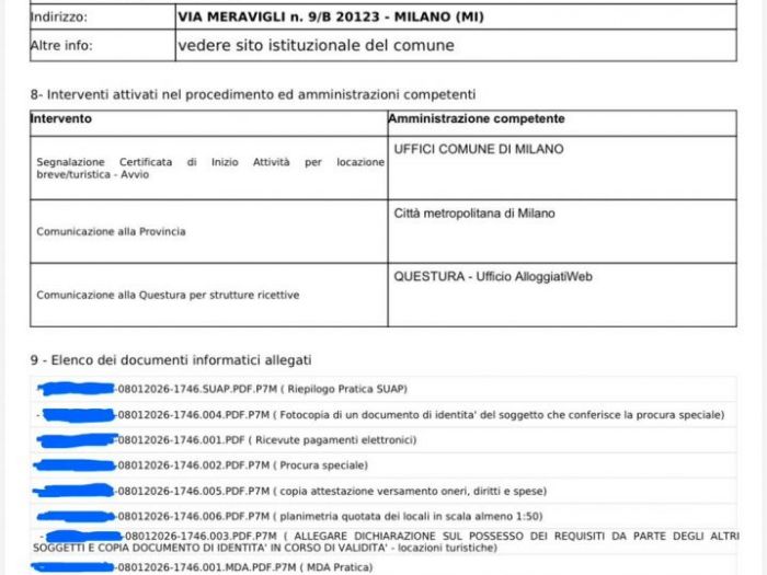 Archisio - Geometra Luigi Amato - Progetto Scia affitti brevi - immobili milano mi