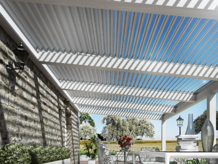 Archisio - Cmc Design - Progetto Pergole vele bioclimatiche tende a braccio