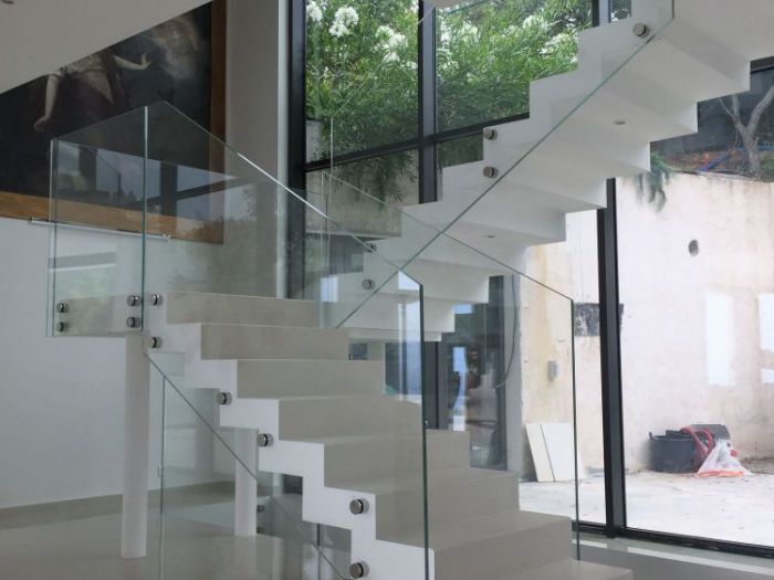 Archisio - Grigoletto Glass Technology - Progetto Parapetti scale box docciaporte