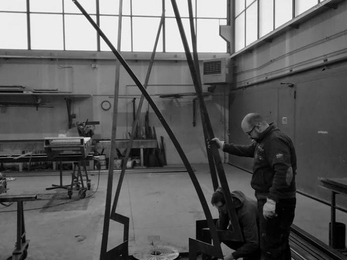 Archisio - Michele Ricupero - Ecoarchitettare Studio - Progetto Albero di natale in acciaio cor-ten