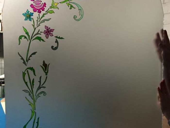 Archisio - Vetreria Anfossi - Progetto Vetrate con decorazioni