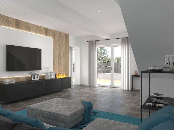 Archisio - Render Real - Progetto Rendering 3d soggiorno