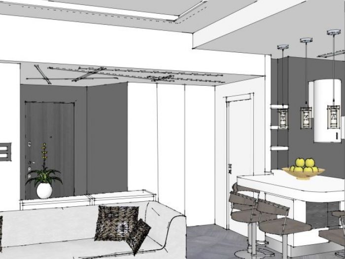 Archisio - Cristina Colombini - Progetto Un appartamento per tre