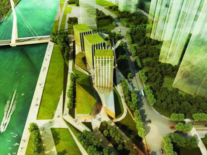 Archisio - Plasma Studio - Progetto Huafa square planning