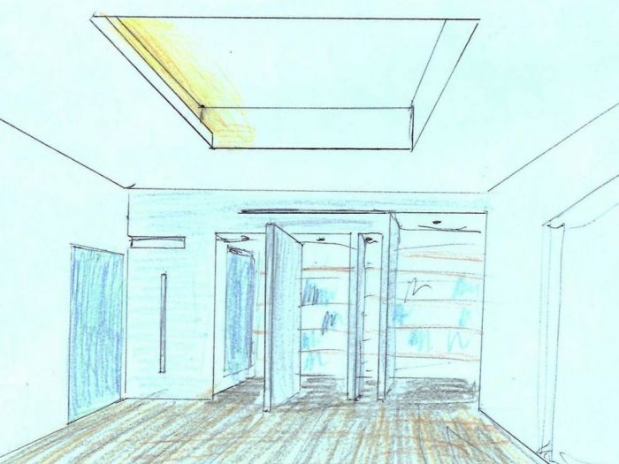 Archisio - Vincenzo Chirico - Progetto Risrutturazione integrale con arredi su progetto per appartamento in roma