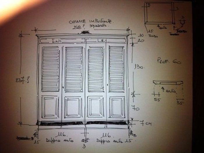 Archisio - Emozioni Arredamenti - Progetto Lavorazione a persiana su misura