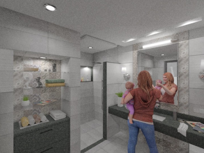 Archisio - Tecnocad Service - Progetto Rendering di bagno