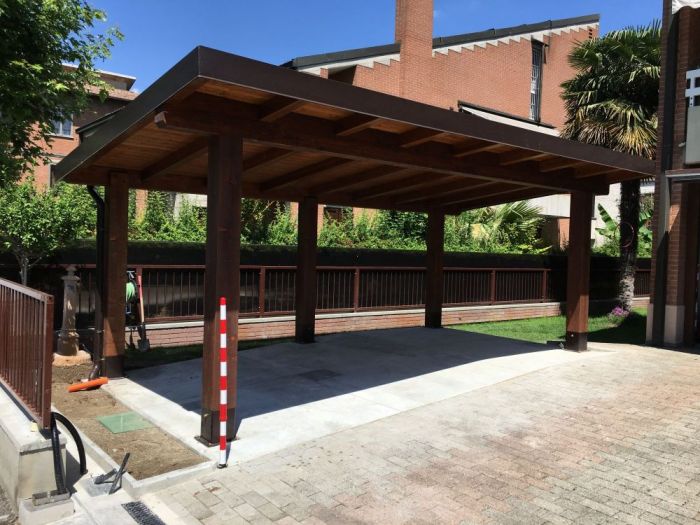 Archisio - Codeluppi E Rossi Snc - Progetto Copertura auto ad una falda