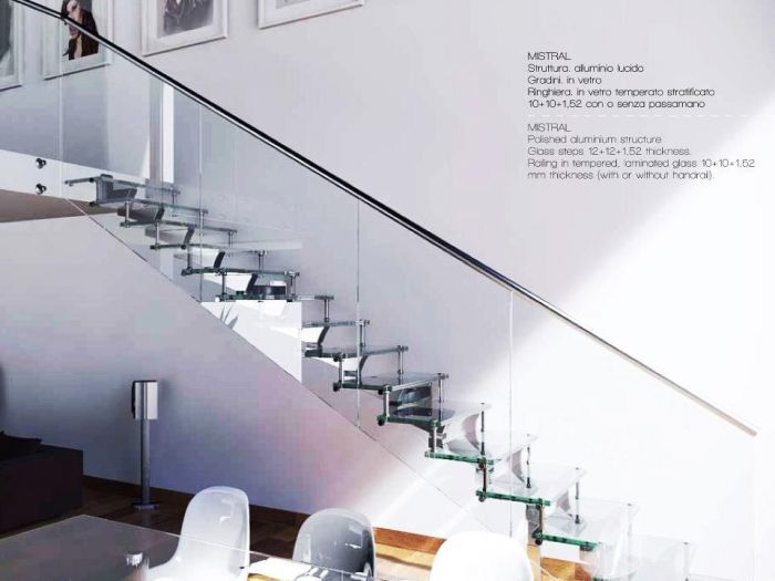 Archisio - Vetreria Artistica Tonazzi - Progetto Scale in vetro e acciaio